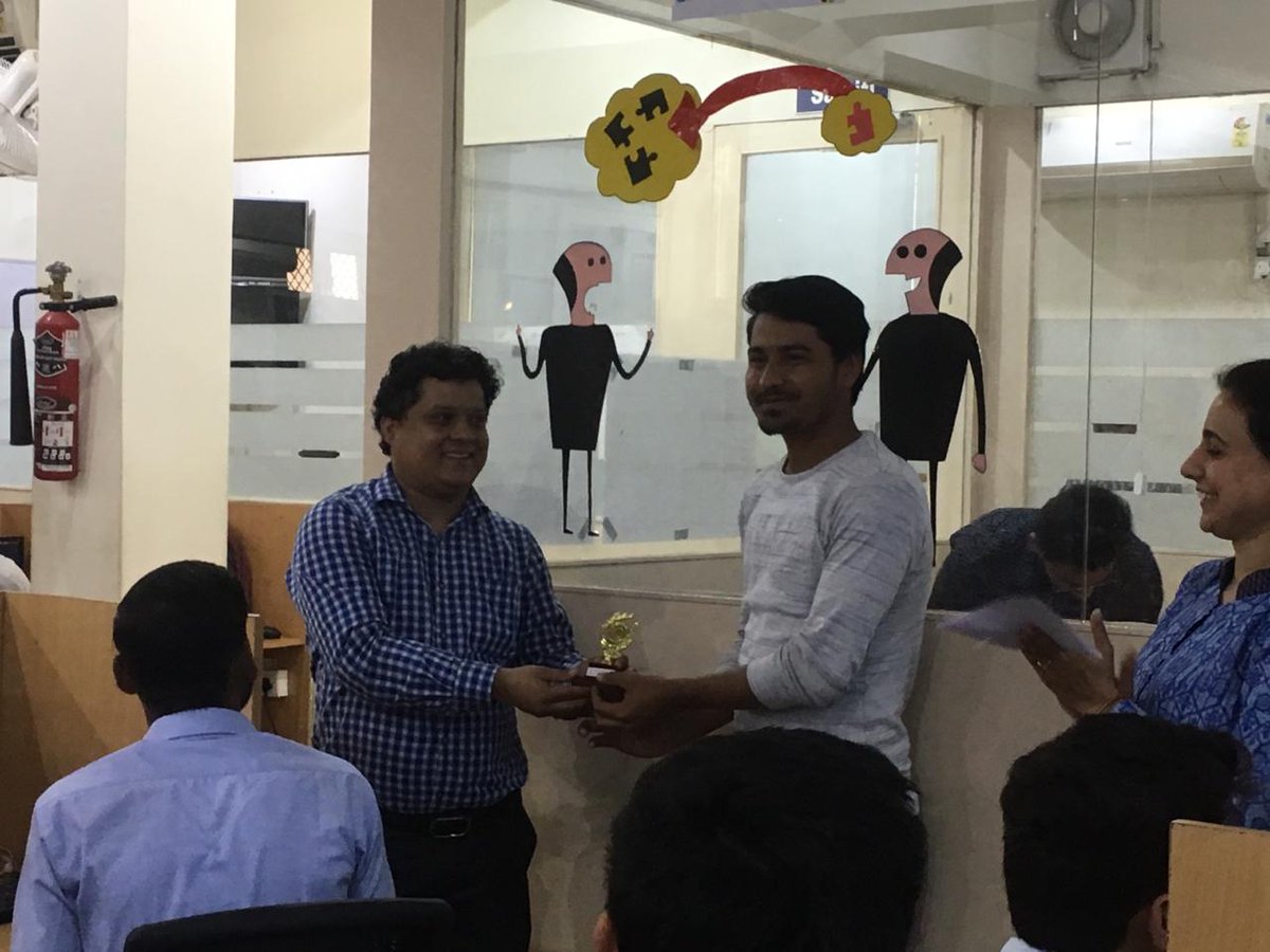 brijeshpant's tweet photo. #strategymaking #winningmoments #trophymanofthematch @smartDataIncLtd congratulations to all. https://t.co/4qMfQAyyPu