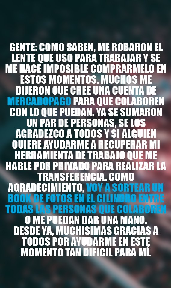 LeandroPepe91's tweet image. No tengo palabras para agradecer a toda la gente que me está ayudando en este momento difícil. Si le dan RT me darían una mano enorme. Lo mejor que tiene #Racing es su gente, sin dudas.