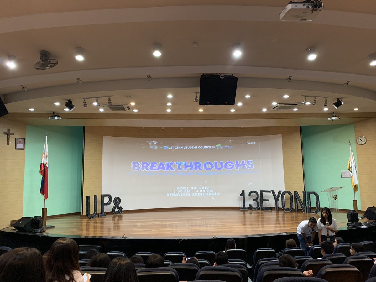 USTCTHMSC's tweet photo. Please proceed to the Benavides Auditorium for the 1st Tourism and Hospitality Congress!
We encourage to please attend the said event to start the process of transcending excellence towards global competence!
See you there CTHM! ππ
#CTHMUpand13eyond #CTHMCollegeWeek19 https://t.co/t1uTpr14B3