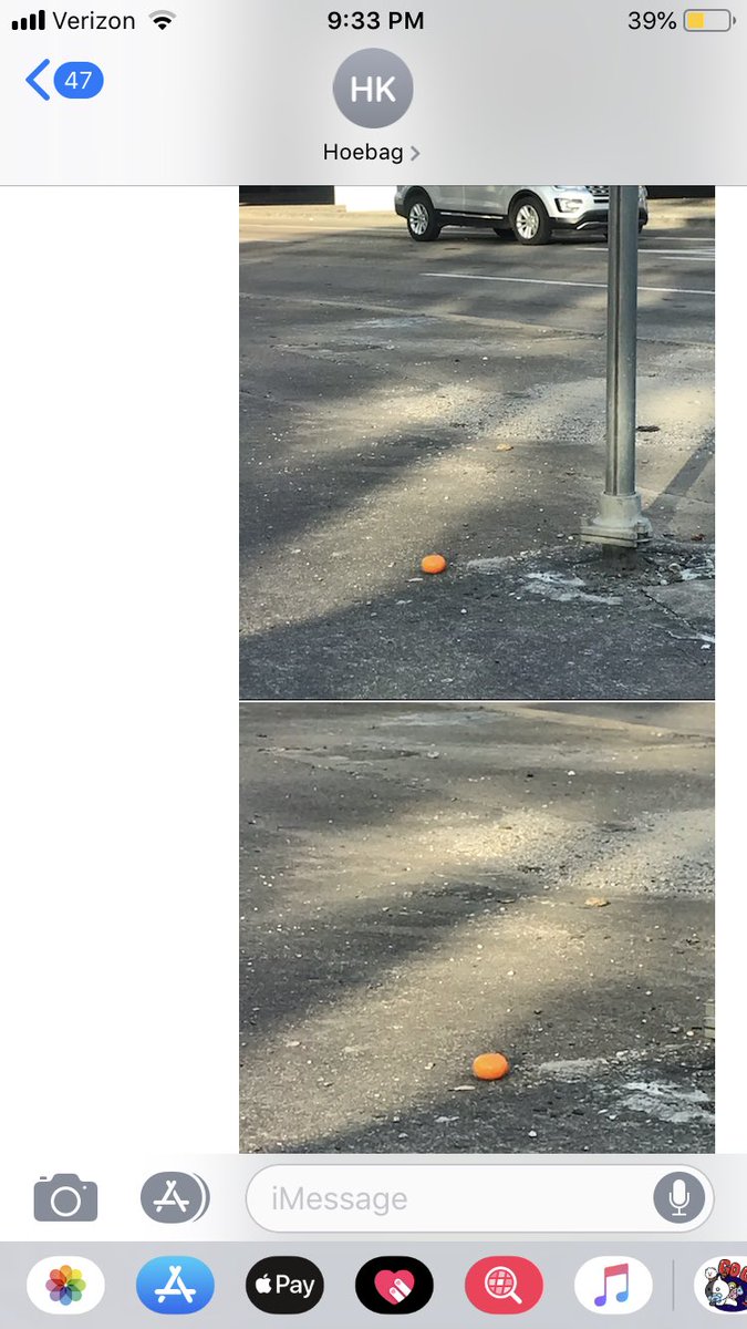__lalamille's tweet photo. oh my god i just wanted to share some pics of a cute tangerine i saw on the way to work this morning. this is why i don’t like texting people https://t.co/A3zrWU4DMX