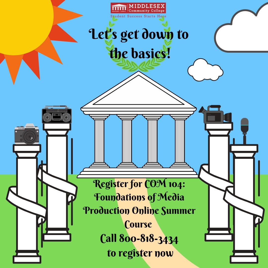 MCCcomartdesign's tweet photo. Have you ever wanted to learn more about media production? 📹🎤📷 Take our Foundations of Media Production class online this summer and learn the basics of digital photography, and audio and video production! #com104mcc #mcccom https://t.co/bqFkRX8HF2