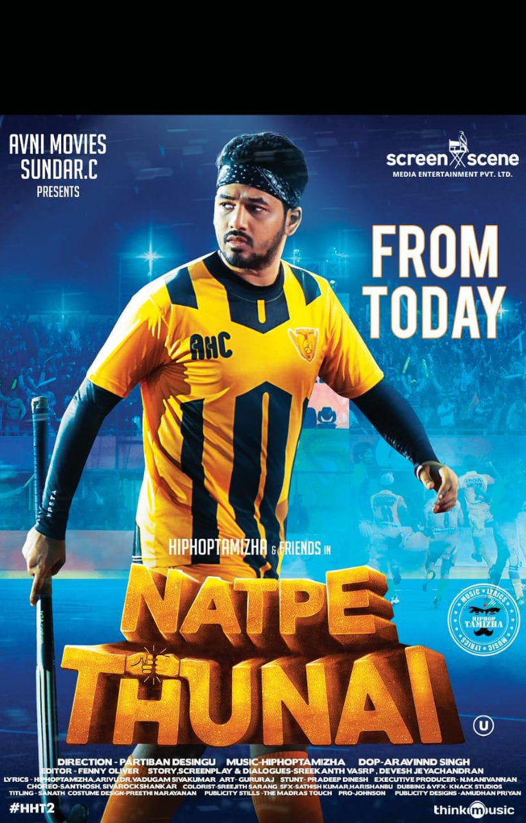 ibrahim_Ajay's tweet photo. . @hiphoptamizha's #NatpeThunai worldwide release from today April 4th .
#natpethunaifromapril04 #Hiphop2
#sundar.c #AvniMovies @Screensceneoffl
A @Screensceneoffl @khushsundar
@hiphoptamizha
@partiban_desing
@lkanagha23
@johnsoncinepro https://t.co/qlPlIRf1Ga