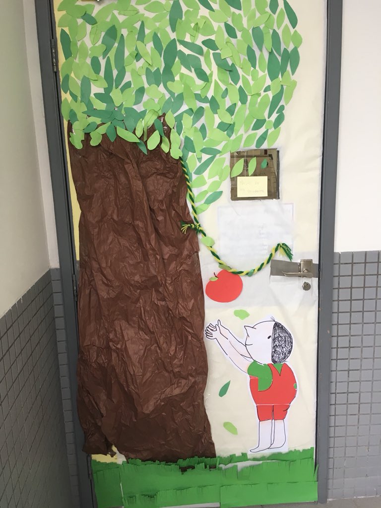 keteaches's tweet photo. I love celebrating literacy at #aisgz. Here are some of the book covers from our door scavenger hunt. https://t.co/svceBmgRJT