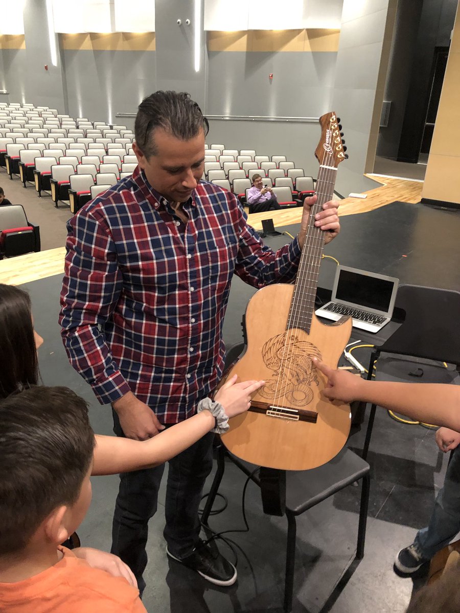 Isaiah26483523's tweet photo. West Texas Guitar Festival 2019! Milam students participated in masterclasses with Ben Woods and the Los Angeles Guitar Quartet. These kids did awesome performing on the big stage.  #teamECISD https://t.co/g70taesld9