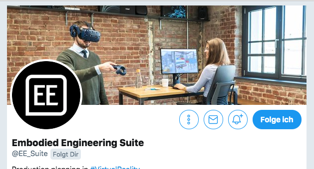 Ich bin jetzt übrigens Technologie Modell für @EE_Suite #VirtualReality #VR #stockphotos