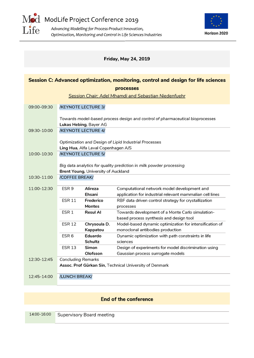 H2020_ModLife's tweet photo. The ModLife Project Confernce is approaching! Come listen to the great presentations of our ESRs and invited speakers on 23-24 May. Check out the final program of the conference and  join us! @H2020_ModLife Registrations still open until the 15th of April (https://t.co/x5LhYkMfVC https://t.co/C1jTVKfwBo