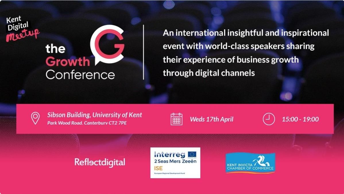Less than TWO WEEKS to go until #TheGrowthConference with <a href="/KDMeetup/">Kent Digital Meetup</a>! Our Client Services Director, <a href="/LukeFrake/">Luke Frake</a> is part of the amazing line-up of speakers, including <a href="/BeckyReflect/">BeckyReflect</a> <a href="/marketing_am/">Senia</a> <a href="/SjefKuijsters/">Sjef Kuijsters</a> <a href="/UniKent/">University of Kent</a> <a href="/Kent_cc/">Kent County Council</a> Get your tickets at ow.ly/9Dvb50oL52Y