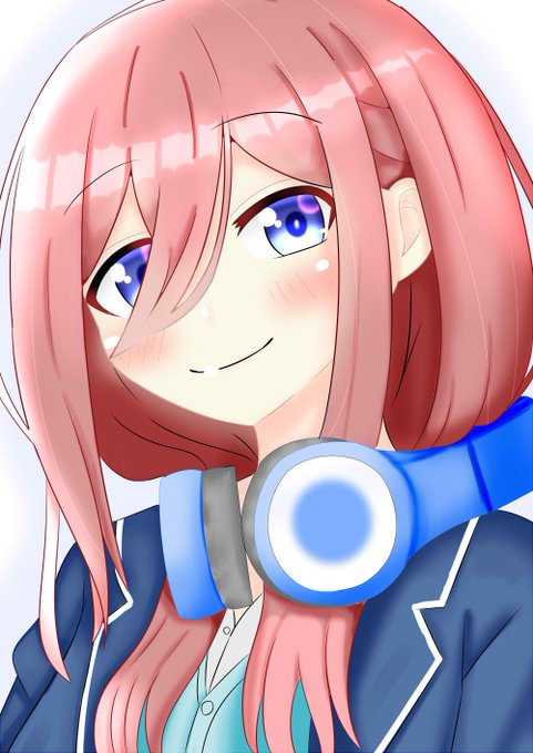 ✧INkPtr✧さんがTwitterに投稿した中野三玖(五等分の花嫁)のイラスト。