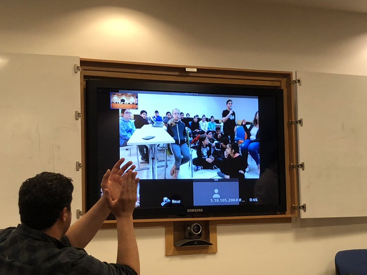 EhabHino's tweet image. #Children just do it better!! #VC between 8th grade from #Israel 🇮🇱 and #Ukraine 🇺🇦 representing their countries like true diplomats. Thx to @OfriCenter @MASHAVisrael #MFAcadets35