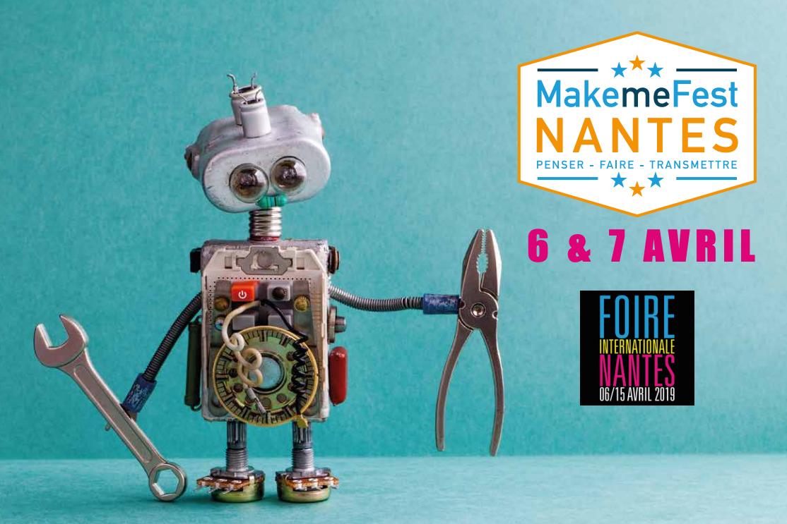 FTNantes's tweet photo. 🗓️ Le #MakemeFest se tiendra au coeur de la #FoireInternationale de #Nantes les 6 et 7 avril ! L'occasion de démocratiser les usages numériques, s'initier aux outils numériques, et aux savoir-faire artisanaux. RDV au @Makemefamily 👉 https://t.co/bZSoOkVKpN https://t.co/nGXH9mueqh