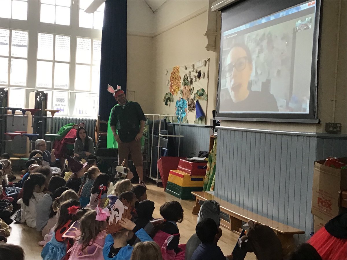 Having an amazing time talking to a fantastic author on skype! Thank you @sophyhenn #worldbookday2019 <a href="/LansdownePS/">Lansdowne Primary</a>