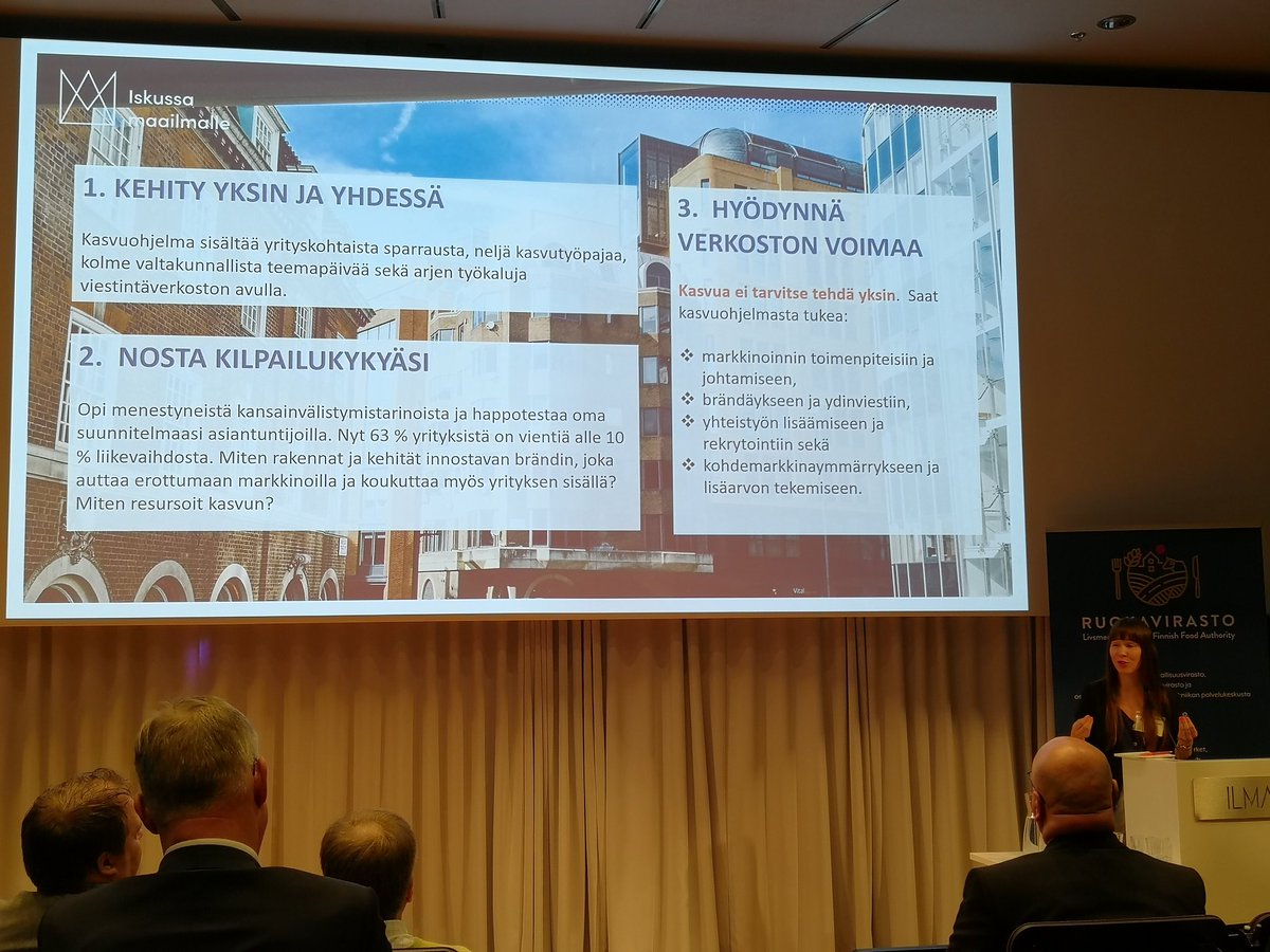 ArktinenBio's tweet photo. Vilja Laaksonen: Kasvua ei tarvitse tehdä yksin! Yrityslähtöistä vientisparrausta tarjolla. #ruokavienti #vientivalmennus #biotalous #growtogoglobal https://t.co/TyI5E6yCgX