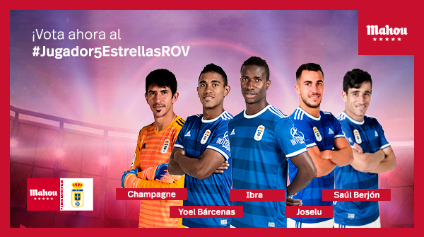 futbolmahou's tweet photo. Es el turno del @RealOviedo, os toca elegir al mejor jugador durante el mes de marzo. Tenéis 24 horas para votar utilizando #Jugador5EstrellasROV https://t.co/7VfwoakzQN