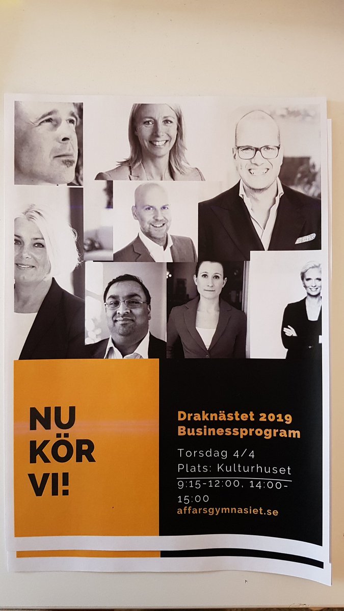 Nu kör vi! Dagen är här när våra elever ska presentera sina affärsidéer inför dessa "Drakar" från näringslivet. #draknästet2019 #tbsörebro
