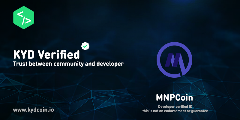 KYDcoin's tweet image. We're proud to announce that the developers from @MNPCoin (MNP) have completed KYD verification! Their identity is now known and confirmed by KYD. - kydcoin.io - review.kydcoin.io
#blockchain #masternode #cryptocurrency #cryptocurrencynews