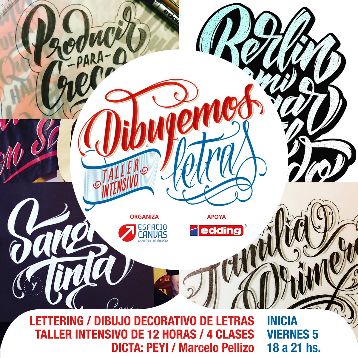 EspacioCanvas's tweet image. Nueva fecha de #TallerIntensivo #LetteringenCórdoba dictado por @pellizo