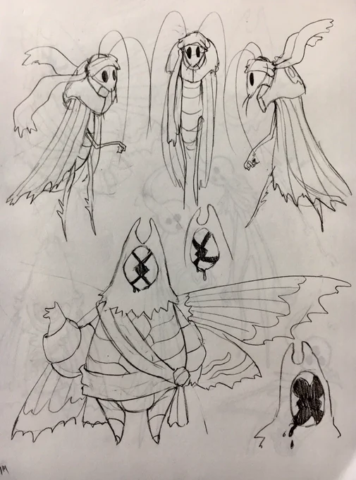 Hollow knight ocs! I'm not sure if any of this is consistent with canon but I try my best to fit them in. I haven't thought too much on backstory but here's what I have so far
#hollowknight 
#hollowknightoc
#vesseloc 