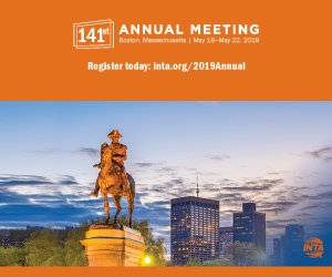#INTA2019 ? 10,000+ registrants from 150+ countries, 300 educational sessions, plus networking receptions, massive exhibition hall, and CSR activities. May 18-22, Boston, Massachusetts for the world’s largest gathering of brand owners and IP professionals inta.org/2019Annual