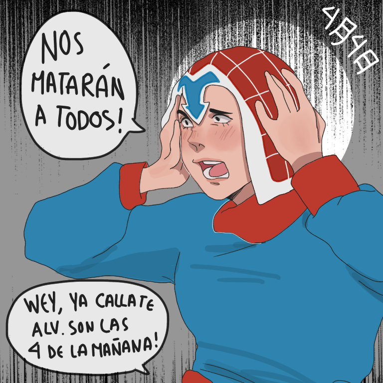 oreebaa's tweet photo. Heres is still not 4/4 but almost, ill still upload this here today. i did this draw last month only to upload it today xd
The talk bubbles says: "We will all be killed!" "Dude shut the fuck up, its 4 AM"
#4/4 #mista #mistaday #fanart #jojosbizarreadventure https://t.co/Q9RdWrWHn0