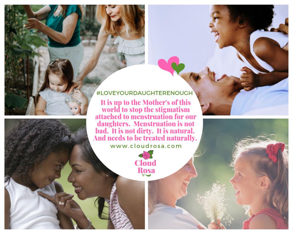 cloudrosaSA's tweet photo. It is up to the Mother's of this world to stop the stigmatism attached to menstruation for our daughters.  Menstruation is not bad.  It is not dirty.  It is natural.  And needs to be treated naturally.   #cloudrosa #cloudrosawashablesanitarypads #washablesanitarypads https://t.co/YF76v8lkU7