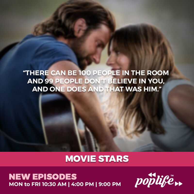 PoplifePH's tweet photo. I said there could be a hundred people in the room 😃
In this episode of Movie Stars, A Star is Born! Scan your digitvbox for free access to Pop Life TV para #MaxSaya!

Click to Learn More: https://t.co/rp28G6hzo9

#ladygaga #bradleycooper #moviestars #tvshow #PopLifeTV #music https://t.co/s7Wu6XUwCy