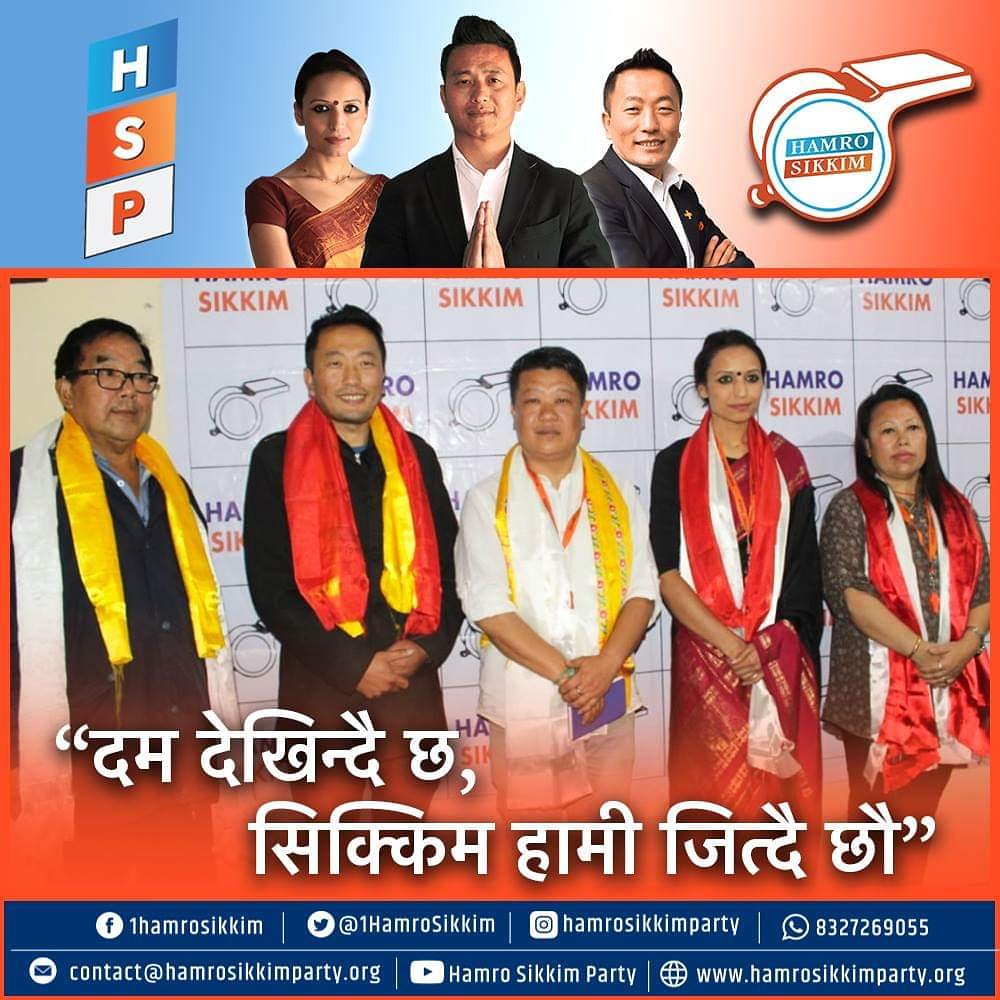 1HamroSikkim's tweet photo. “दम देखिन्दै छ,
सिक्किम हामी जित्दै छौ”
#Vote4HSP #NewSikkimHamroSikkim https://t.co/KZelsYB0Ac