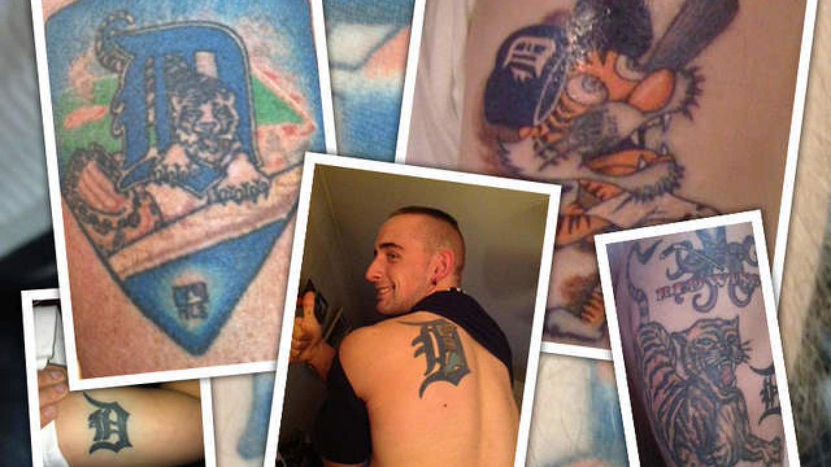 Wear Love Detroit Tigers Sleeve Permanently Email Photo Tigers Tattoo Sendi Wxyz Add Gallery Featured Wxyz Detroit Scoopnest