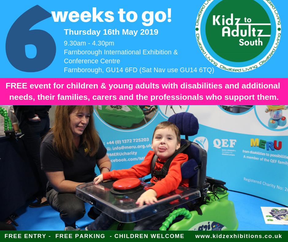 Kidz to Adultz Exhibitions (@kidztoadultz) on Twitter photo The count down is on!📣 6 weeks to Kidz to Adultz South! 😊
kidzexhibitions.co.uk/kidz-south/
FREE event for children and young adults with disabilities and additional needs, their parents, carers and the professionals who suppor them
Thursday 16th May <a href="/Farnborough_Int/">Farnborough International</a> #Farnborough The count down is on!📣 6 weeks to Kidz to Adultz South! 😊
kidzexhibitions.co.uk/kidz-south/
FREE event for children and young adults with disabilities and additional needs, their parents, carers and the professionals who suppor them
Thursday 16th May <a href="/Farnborough_Int/">Farnborough International</a> #Farnborough