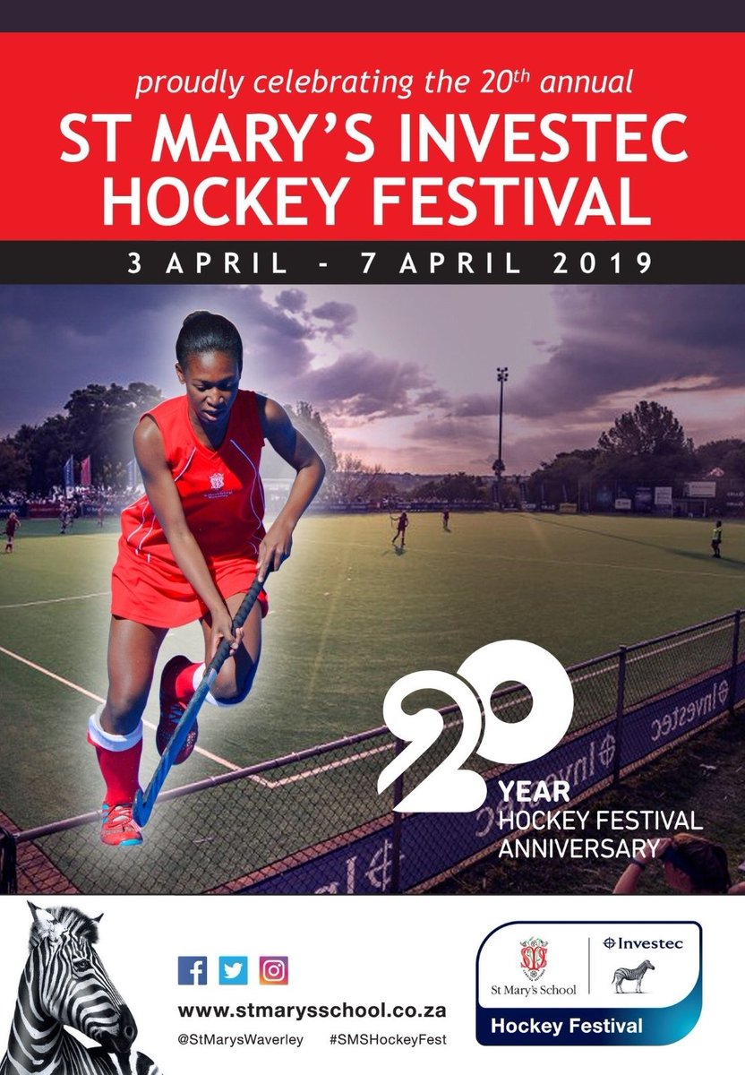 Good luck to all the teams taking part in St Mary's Investec festival... Enjoy it and just do your best #investechockey #investec