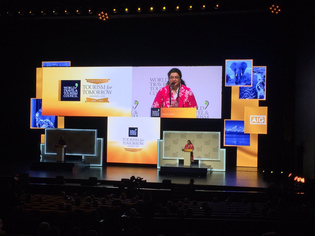 #WTTC Tourism for Tomorrow #lemontree hotels#incredibleindia! Wins award for Investing in People!!