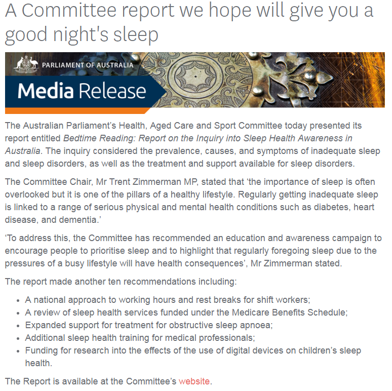 Migration Claire australian parliamentary report into sleep Satellit Oberfläche Mauer