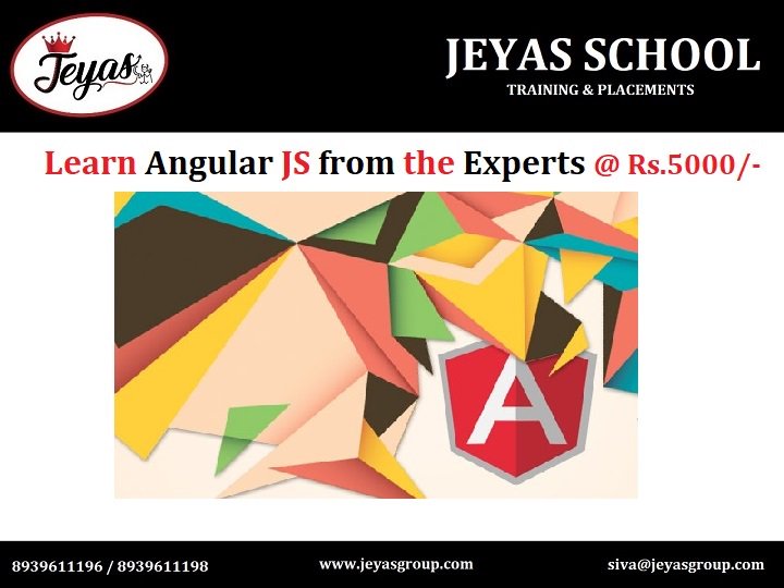 jeyasgroup's tweet image. Learn Angular JS Online from the Industry Experts @ Rs.5000/-
Reach out to 8939611196.
#angularjs #angularjstraining #angularjsonlinetraining #angular #angularjsdevelopment #angularjsonlinetraininginguntur
#angularjslonlinetraininginchennai
#jeyasgroup #trainings