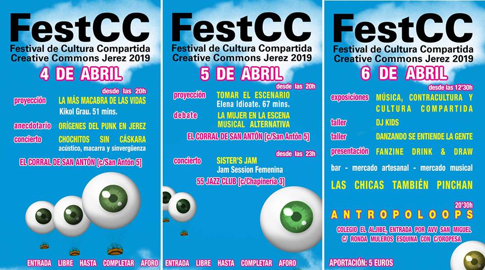 DRY_Jerez's tweet photo. Primer día hoy de Festival de Cultura Compartida Creative Commons que durará hasta el sábado con la participación enla organización de @CorralDsA #FestCC https://t.co/gFPuCgojWI