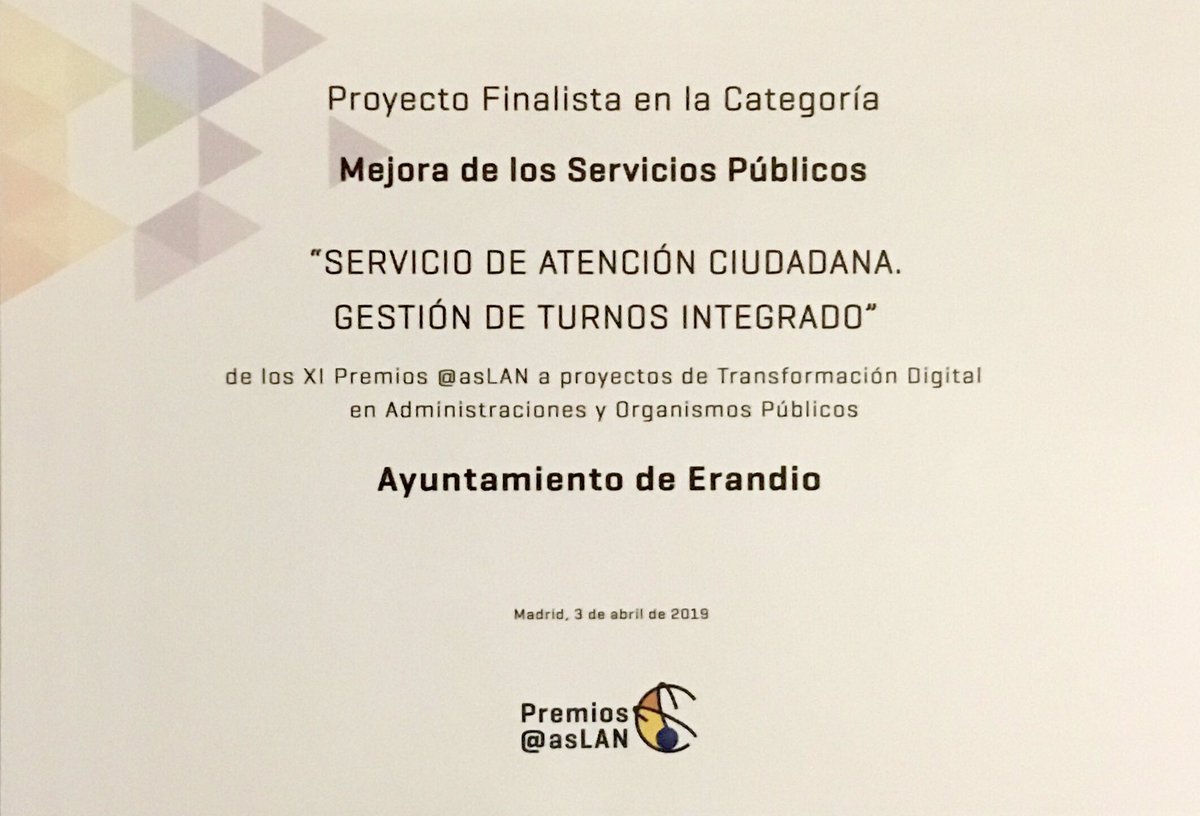 Josean_Rive's tweet photo. Premios @asLAN “Transformación digital de administraciones y organismos públicos”. No pudimos conseguir la copa pero este diploma nos sabe a gloria. AITOR ETA GUILLER: ESKERRIK ASKO EGIN/EGITEN/EGINGO DUZUEN LANAGATIK. ZUEK BAI TXAPELDUNAK!! @Erandiokoudala https://t.co/aE0c0bHY8N