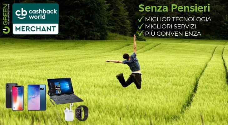 GreenTlcSpA's tweet photo. Green Telecomunicazioni entra a far parte di Cashback World Italia, il più grande programma di cashback, e dà ancora più vantaggi! 
 
➡️ Il meglio della tecnologia, con il 2% di cashback 
 
➡️ gli shopping point da accumulare ad ogni acquisto 
 
Potrai avere… https://t.co/EONW07PC7c