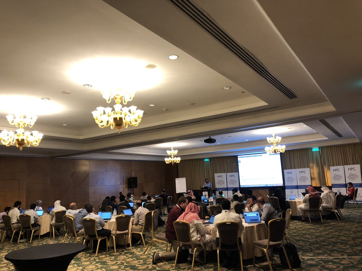 HPC_everywhere's tweet photo. The tutorial room is full at #Saudi_HPC_AI 2019 https://t.co/NKbGpp4VpU
