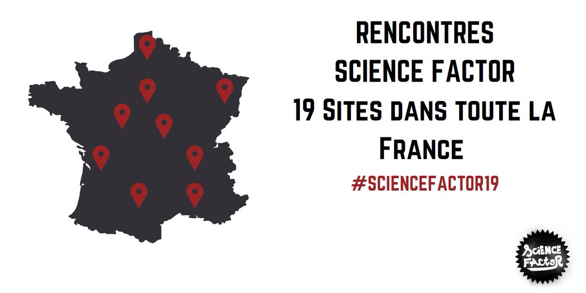 ScienceFactor's tweet photo. C’est parti pour la journée des Rencontres Sciences Factor. Des activités sont prévues dans 19 villes de France ! Partagez vos expériences et transmettez-nous vos plus belles photos 📸 #ScienceFactor19 #Concours https://t.co/pdAfTz3Yg8