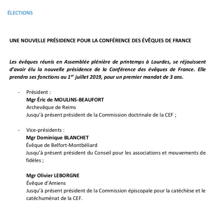 Mgr Eric de Moulins-Beaufort tweet media