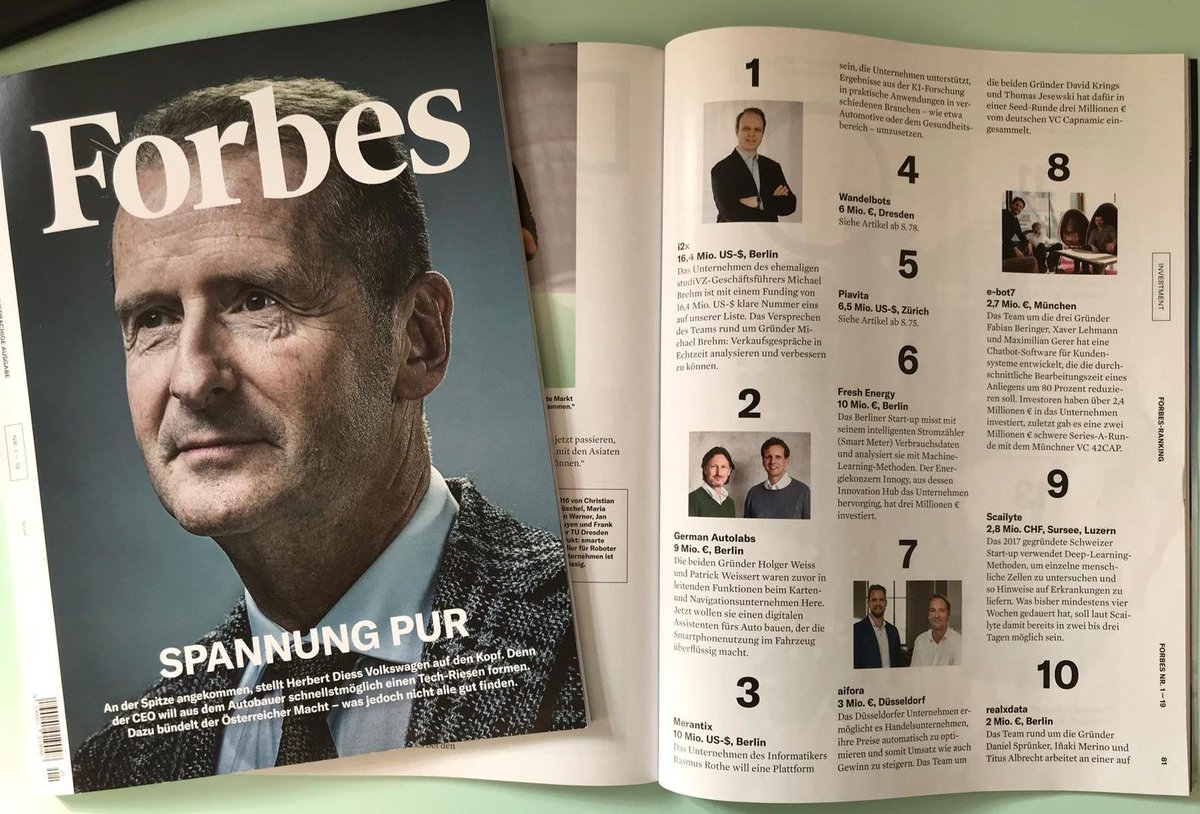 i2x_ai ist das vielversprechendste KI-Start-up der DACH-Region. Danke, @Forbes_DACH! #AI #HumanAugmentation