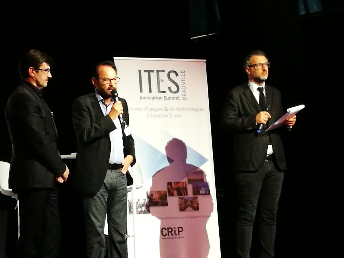 ITiForums's tweet photo. #ITES2019 Innovation Summit 
Près de 120 sociétés Membres du CRiP et de l'IMA présentes à #Deauville 
Ouverture du séminaire par Michel Grosbost, fondateur et Philippe Sersot Président du @CRiP_asso https://t.co/QFcVrtJxni