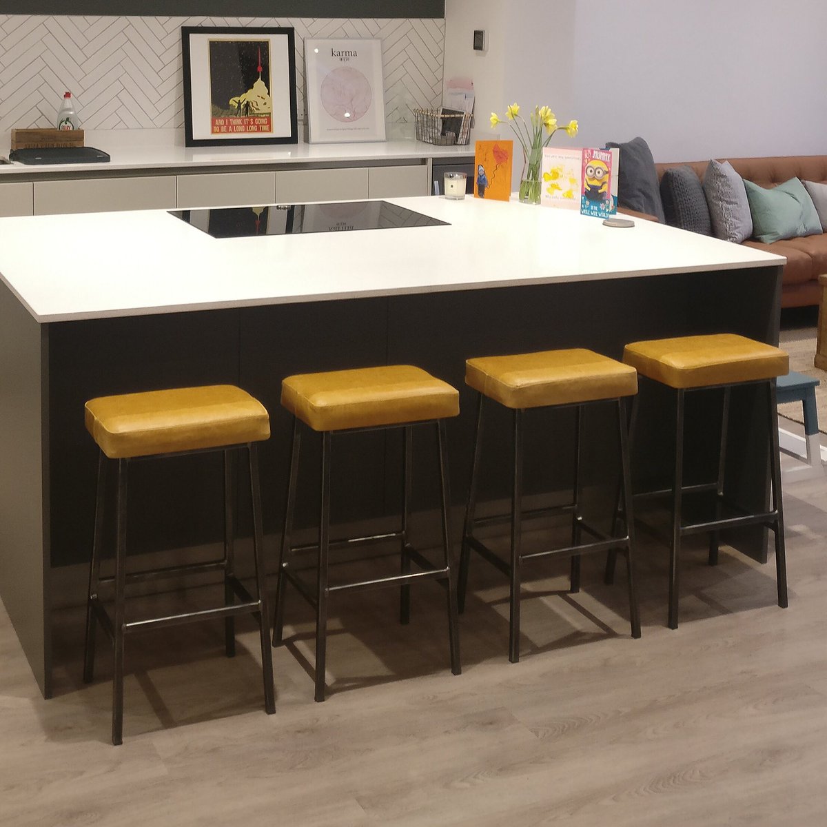 PaulFrampton3's tweet photo. Freshly delivered โSlim Hydeโ upholstered in a retro yellow/mustard leather #barstool #counterstools #interiordesign #interiors #urbanchic #steelandoak #commercialinteriors #cafestools #pubstools #restaurauntseating #restaurantinteriors #restaurantdesign #restaurantdecor https://t.co/Zs9UWaDqxp