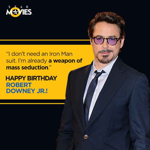 We\re inclined to agree. Happy Birthday to the \Iron Man\, Robert Downey JR.! 