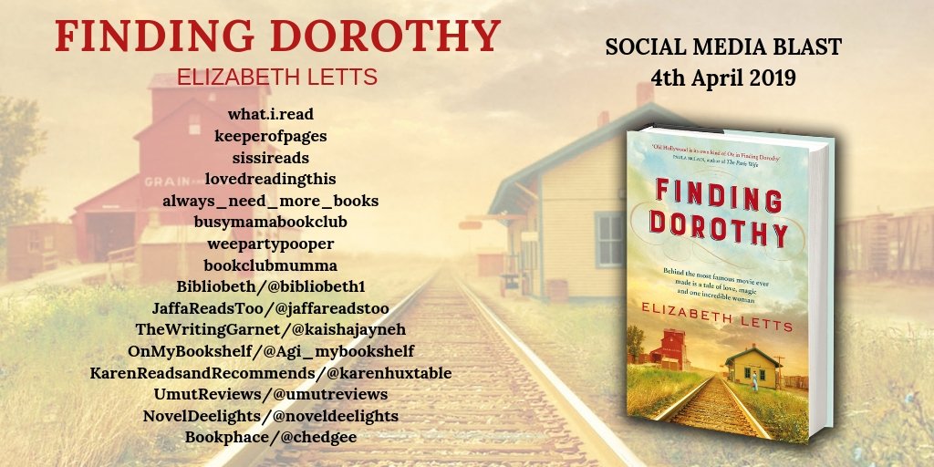Chedgee's tweet photo. Happy Publication Day to @ElizabethLetts and #FindingDorothy. Delighted to be part of the @QuercusBooks Social Media Blast for this engaging book.
https://t.co/13m1UA20Ty
@ellakroftpatel #wizardofoz #lfrankbaum #maudbaum #judygarland https://t.co/QxPERSYTu3