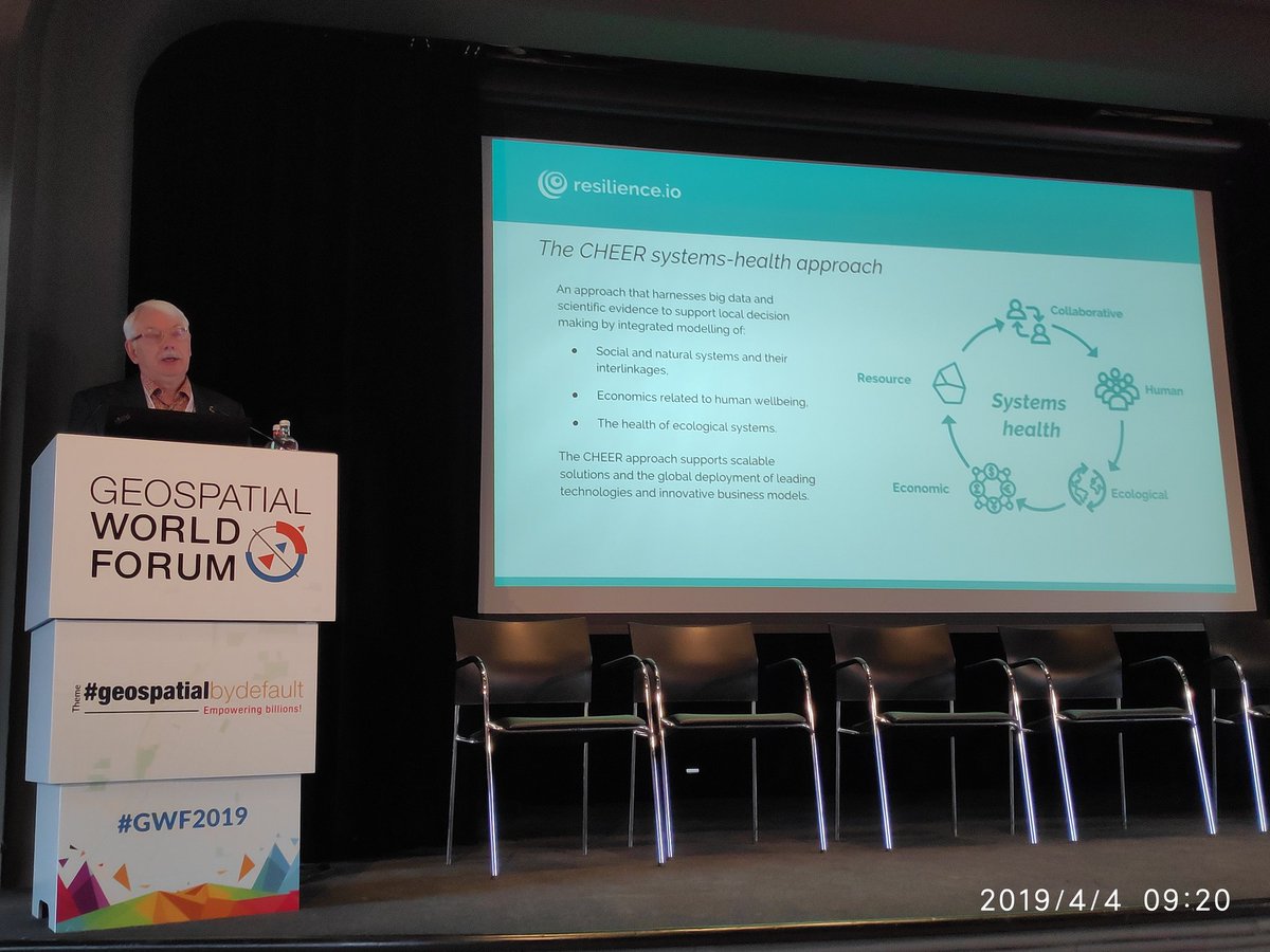meghadatta17's tweet image. Peter Head or @ResiliencBrokrs shares the systemic approach they take to ensure health of ecology, humans and economies. Very unique work 👌🏼at #Geo4SDGs #GWF2019 #GeospatialbyDefault