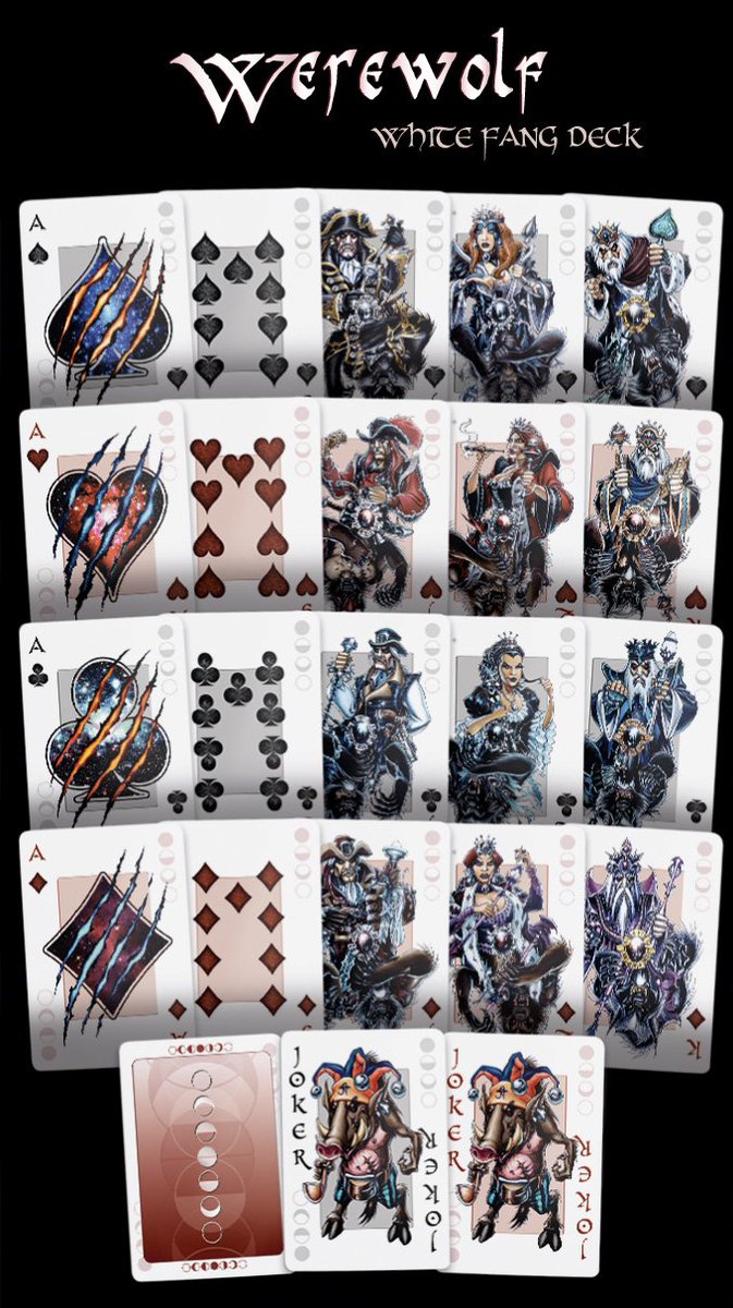 4HOGS_GAMES's tweet photo. A splendid deck of playing cards inspired by the most popular shapeshifters in European folklore – Werewolves
https://t.co/71GnlPgfnw
#crowdfunding #Kickstarter #Cards #werewolves https://t.co/Gyk11PINrd