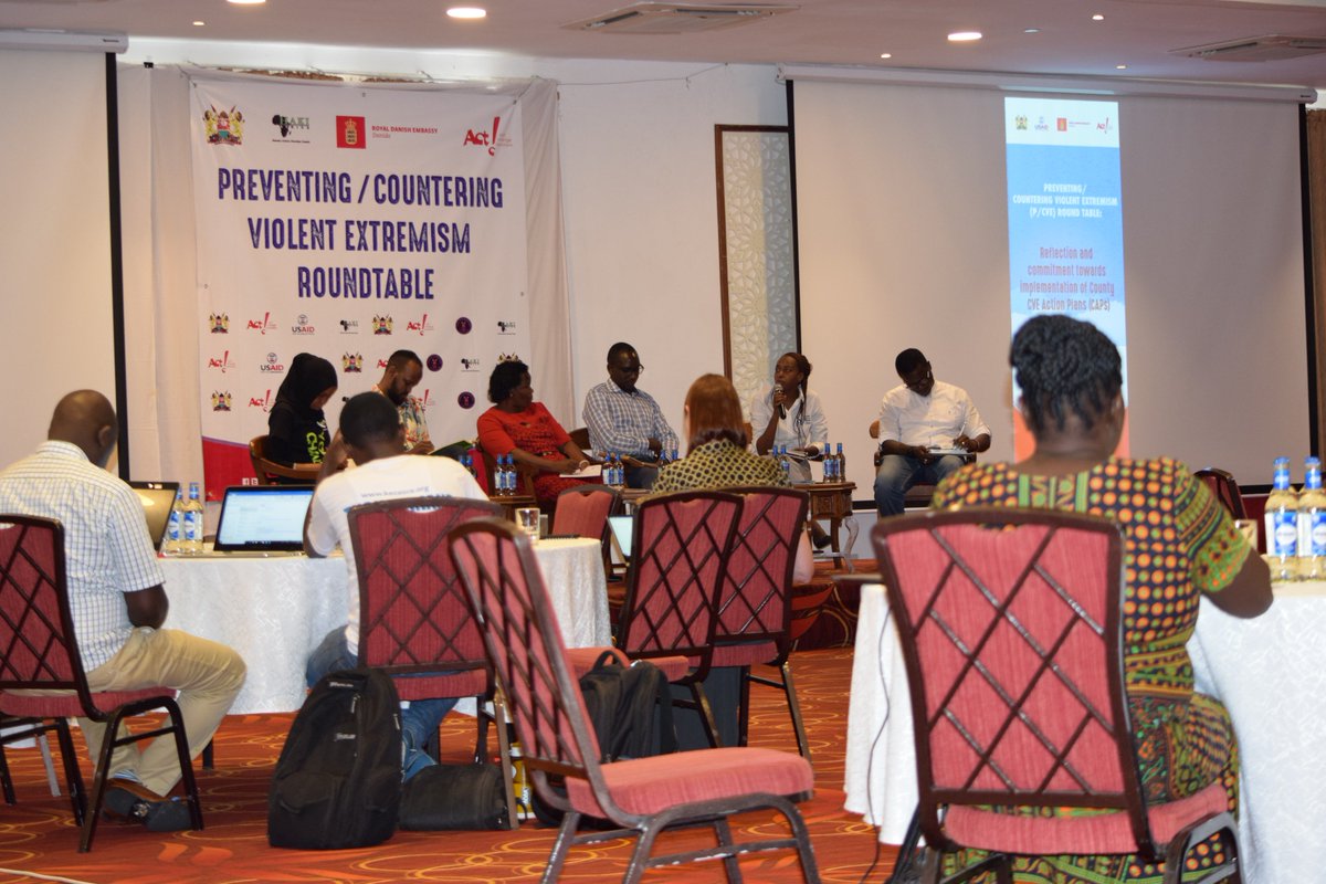 tendasasa's tweet photo. Day 2 of #CVERoundTable, taking participants through opportunities for future implementation of #CountyActionPlans and how to align the plans to key results highlighted in the refreshed National Strategy to Counter Violent Extremism. @Metknu @USAIDKenya @BritishCouncil https://t.co/bQf7hg5mE6