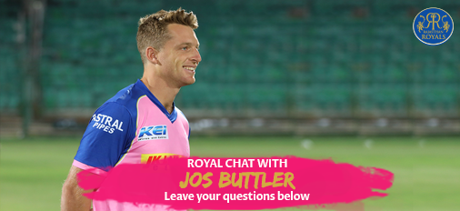 rajasthanroyals's tweet photo. Get ready for a chat with Jos the Boss at 4 PM today.
Have any questions you'd like him to answer? Leave them๐ #HallaBol #RoyalChat https://t.co/IDZygshawE
