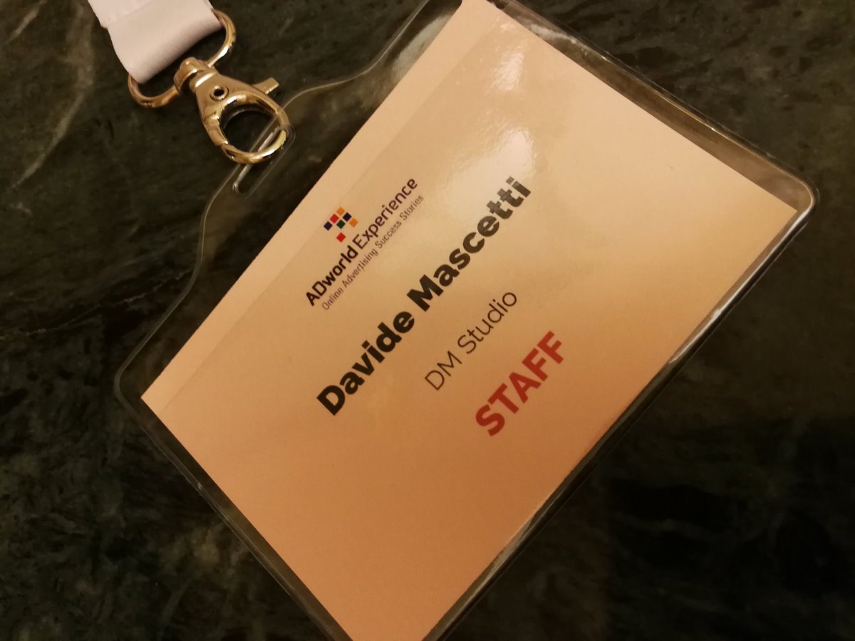 #adwexp Il miglior evento internazionale legato al #ppc, impossibile mancare!
