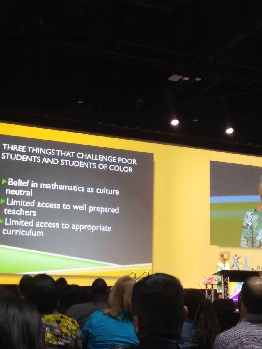 SaulG3000's tweet image. How to solve these challenges within our district? Opening keynote by Gloria Ladson-Billings #NCTMSD2019 #khsdmath #KHSDLearns