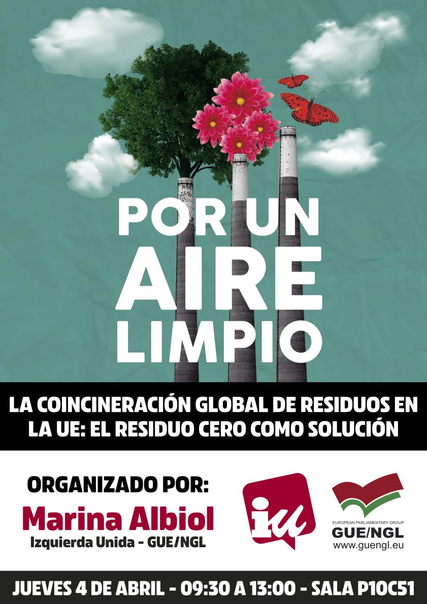 ♻️ Hoy recibimos en Bruselas a múltiples plataformas de toda Europa contra la incineración de residuos